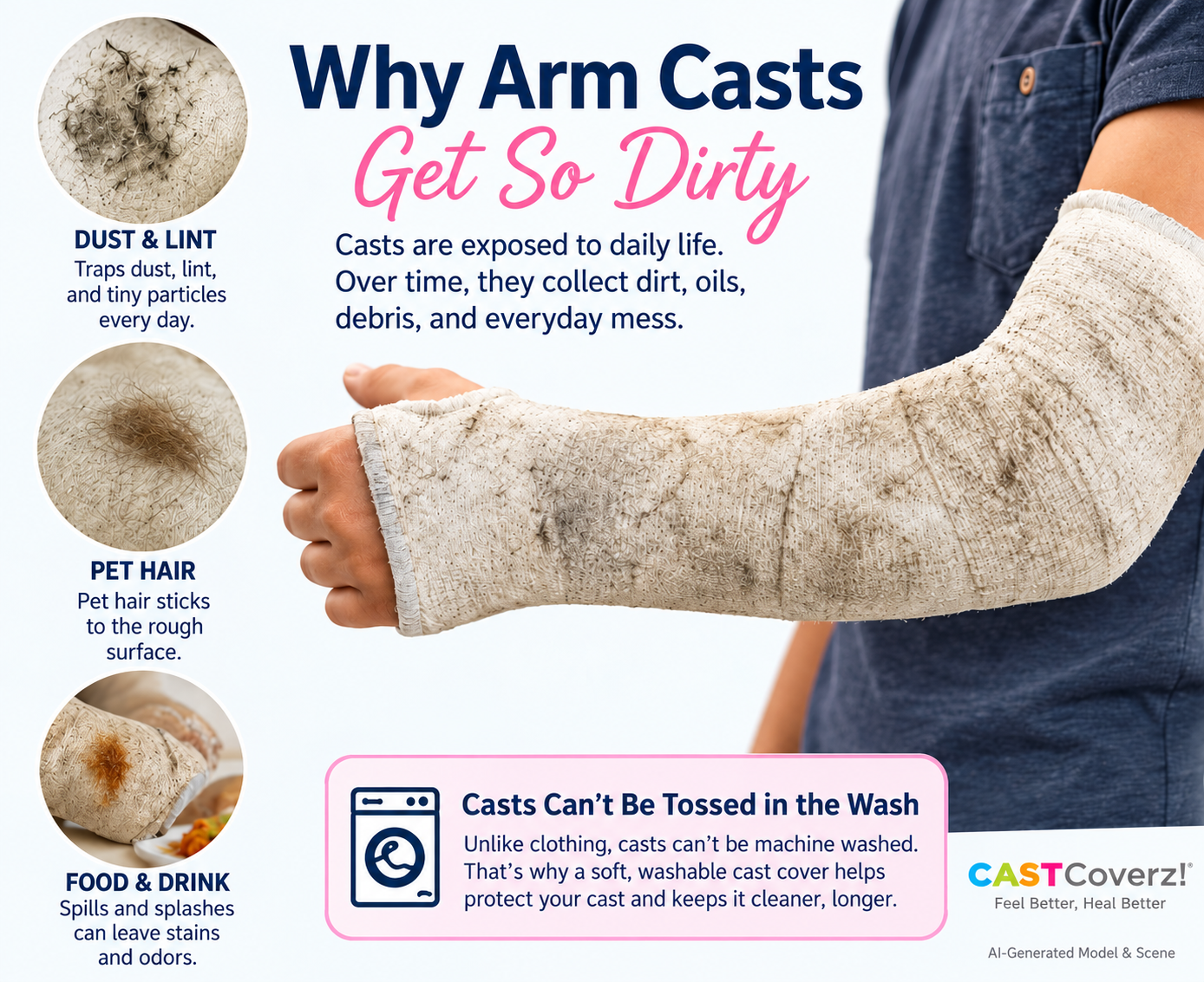 Why Arm Casts Get Dirty During Everyday Recovery
